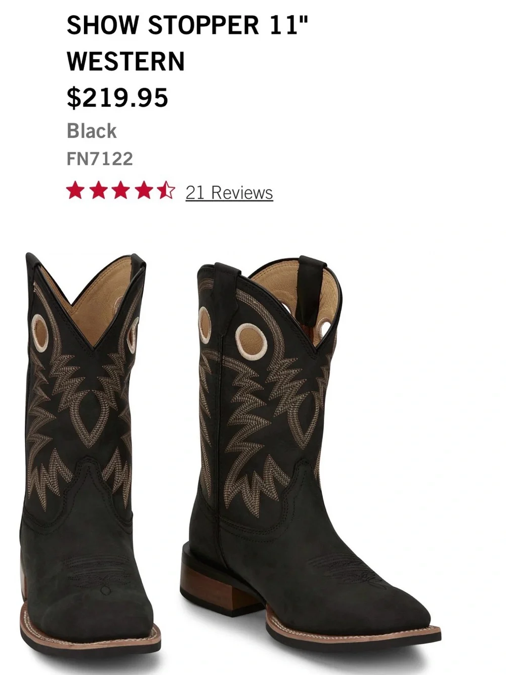 Justin Boots new justin